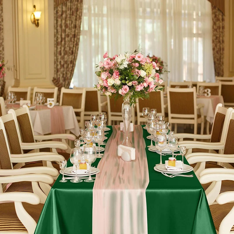 Nappe satin douce pour table fête mariage banquet