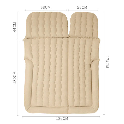 Inflatable Car Air Mattress, Inflatable Mattress, Camping Sleeping Pillow, Compact Portable Truck Bed Mattress for Travel - vue 6 sur 6