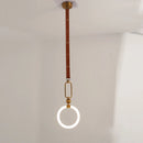 plafonnier à anneau simple design nordique lumineux suspendu intérieur