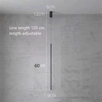 Nordic minimalist pendant light creative long line design