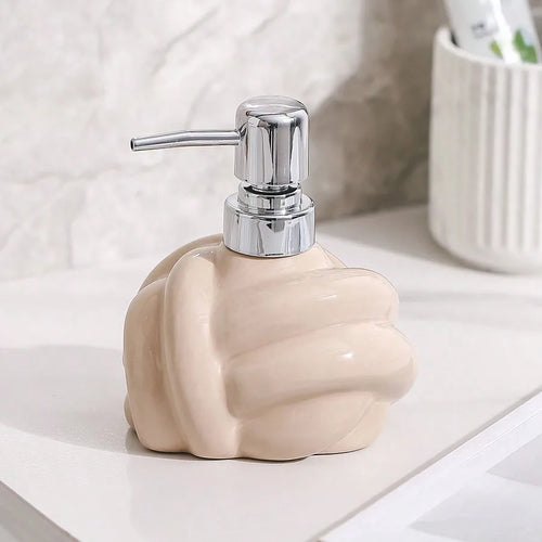 bouteille en céramique pour lotion et savon décorative - vue 7 sur 6