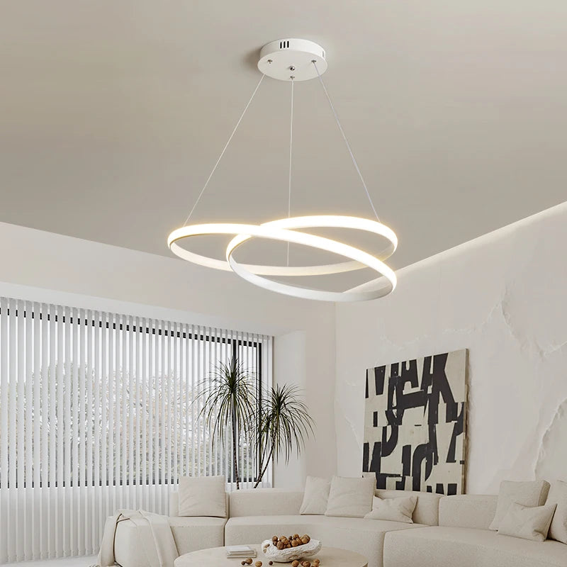 Minimalist nordic atmospheric chandelier for modern home décor - vue 4 sur 13