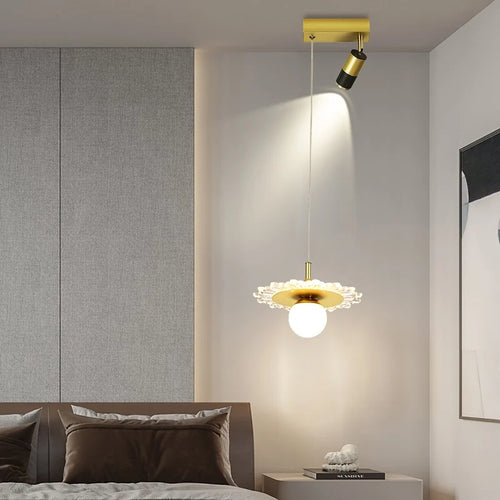 Nordic light luxury minimalist creative modern LED pendant lamp - vue 3 sur 10
