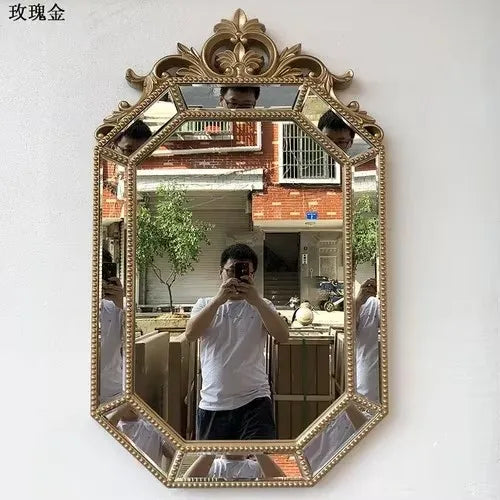 miroir décoratif suspendu nordique pour un élégant maquillage - vue 8 sur 14