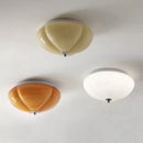 Retro LED minimalist orange pumpkin glass ceiling light for bedroom, hallway, entryway, study, or home decor