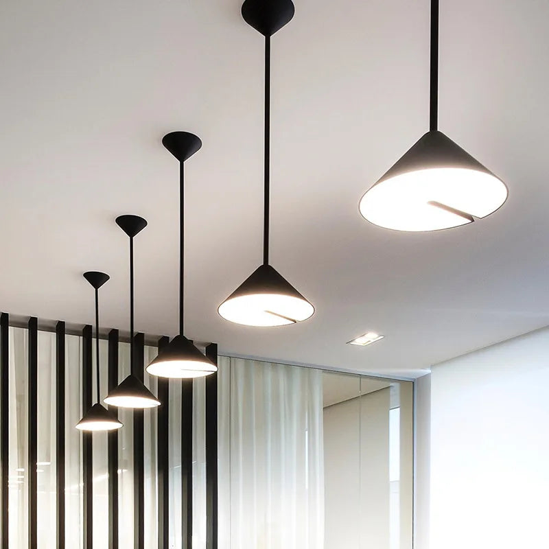 suspension LED design nordique moderne en fer multi-angles décorative - vue 6 sur 7