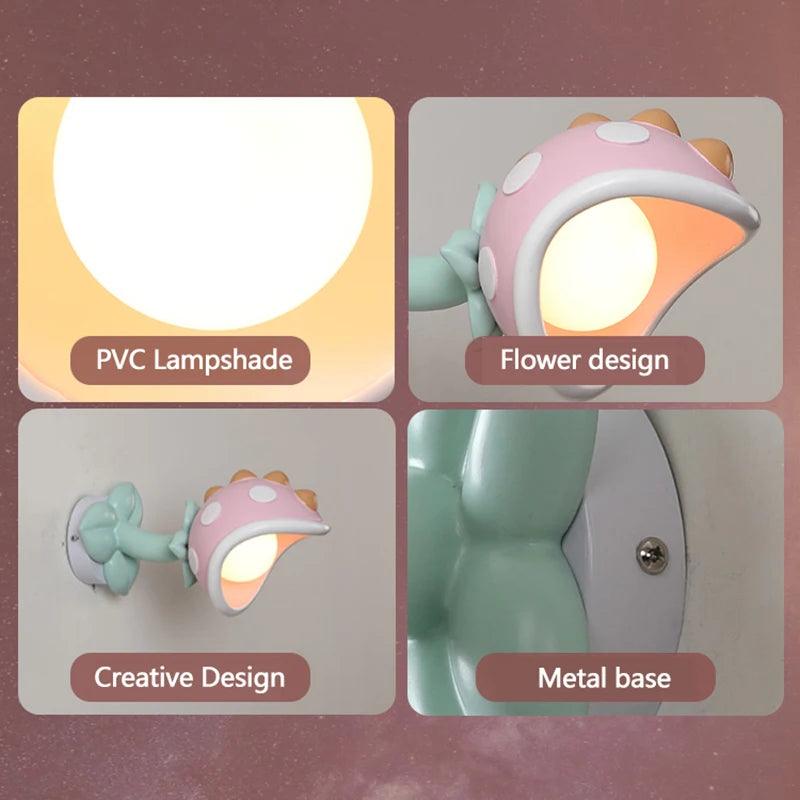 applique murale enfant en résine avec lumière led - vue 5 sur 6