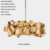 suspension design postmoderne minimaliste luxe pour villa restaurant