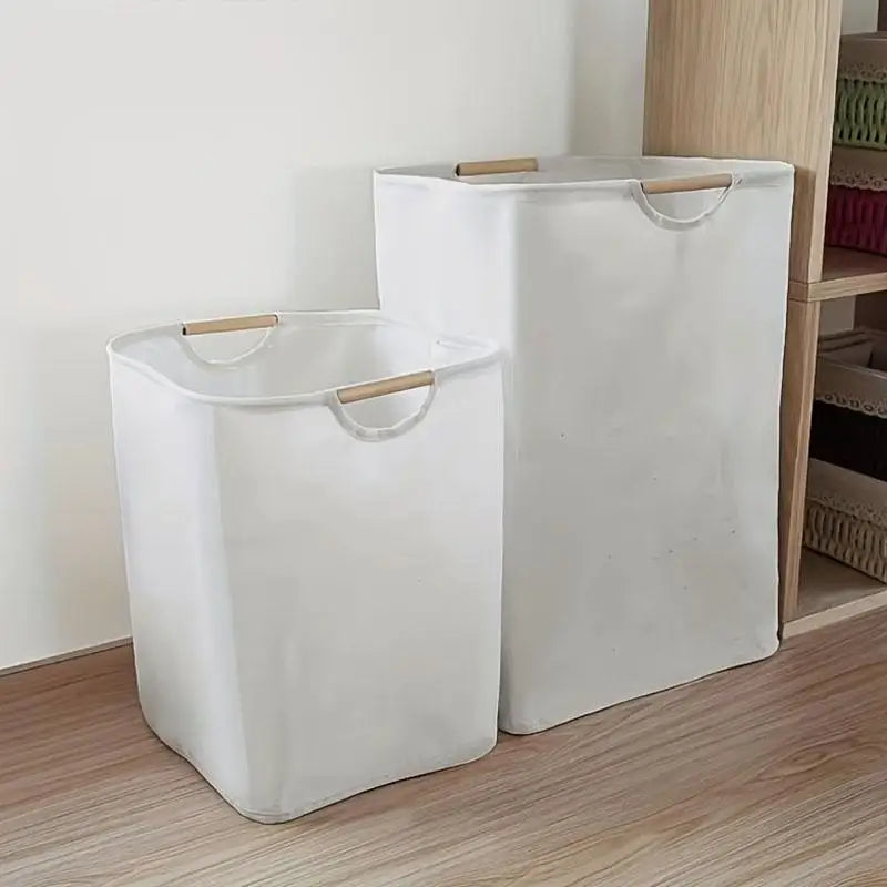 panier de rangement pliable grande capacité avec poignée - vue 5 sur 9