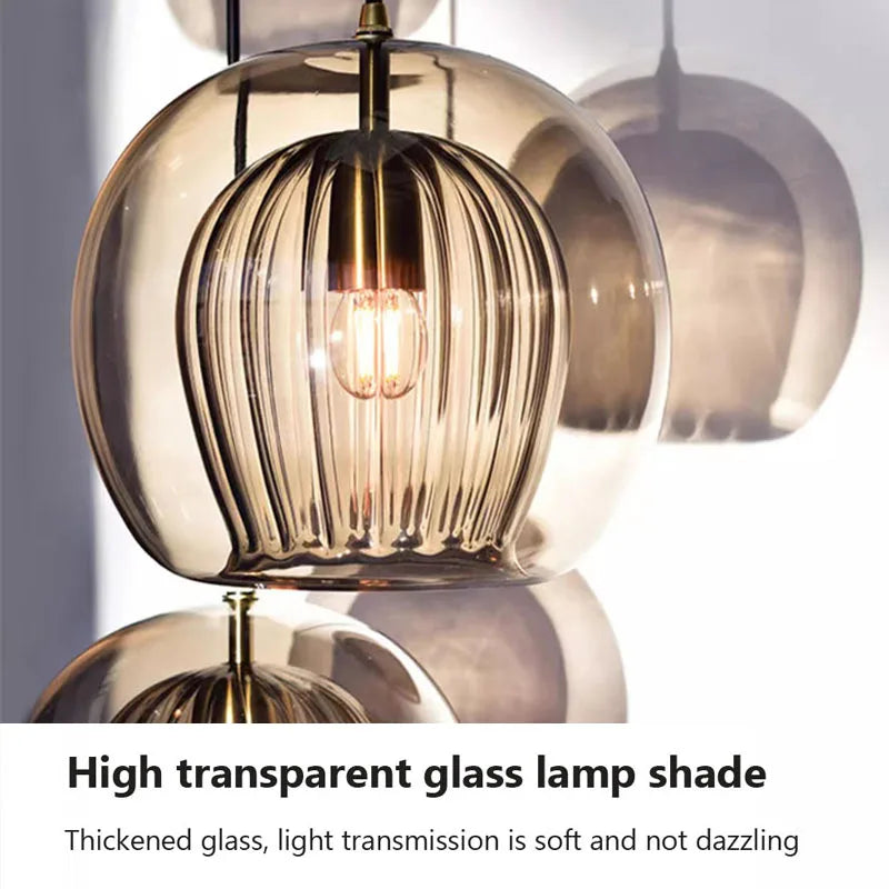 suspension en verre moderne pour décoration intérieure élégante - vue 6 sur 15