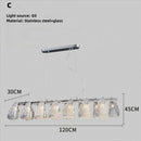 Minimalist floral glass chandelier for modern interiors