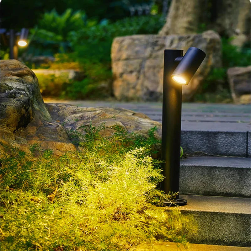Lampe pelouse extérieure moderne et minimaliste de LED allume IP65 la pelouse de villa de jardin de cour allume l'éclairage extérieur de paysage de communauté de parc - vue 6 sur 10