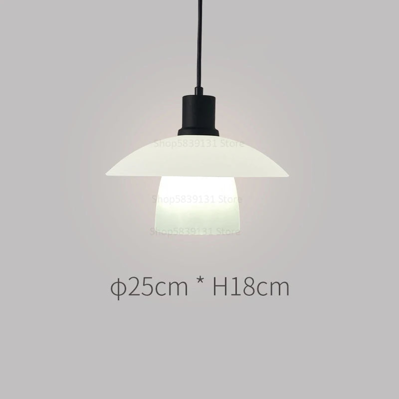 Nordic minimalist LED pendant light Danish designer flying saucer - vue 12 sur 16