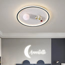 SANDYHA moderne espace planète plafonnier lampe de dessin animé chambre d'enfants Lampa Sufitowa Techo Plafonnier lampara Colgantes Para