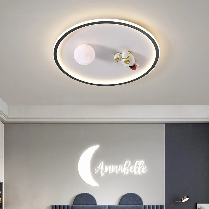 SANDYHA moderne espace planète plafonnier lampe de dessin animé chambre d'enfants Lampa Sufitowa Techo Plafonnier lampara Colgantes Para - vue 3 sur 16