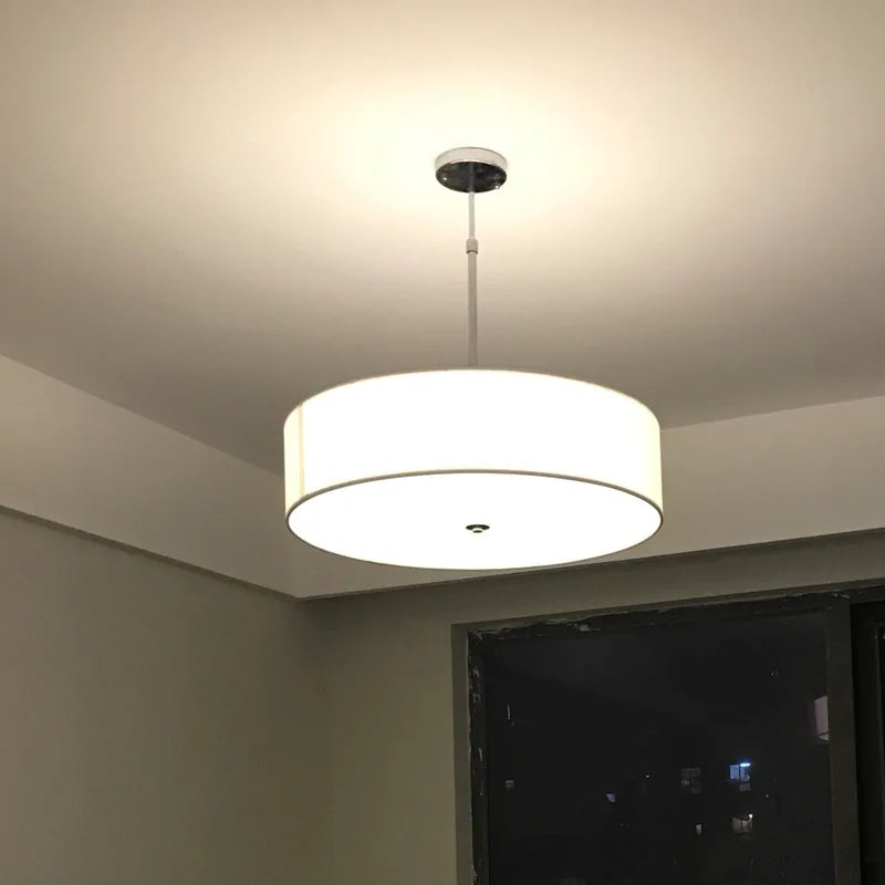 Lustre LED nordique circulaire moderne - vue 6 sur 9