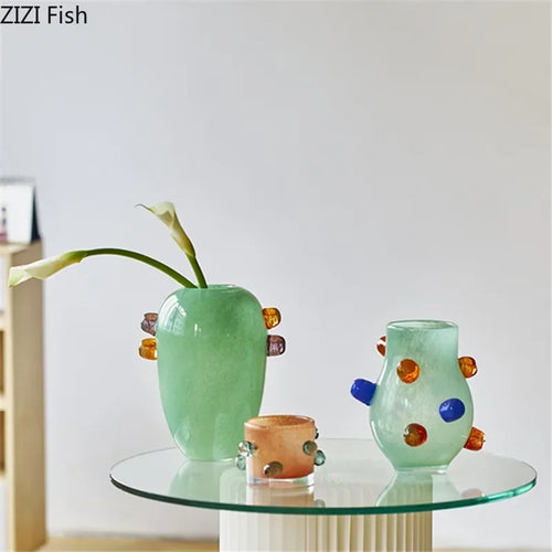 vase en verre créatif pour décoration et arrangement floral