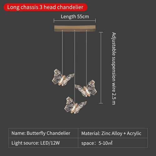 suspension en cristal nordique à led pour décoration moderne - vue 14 sur 18