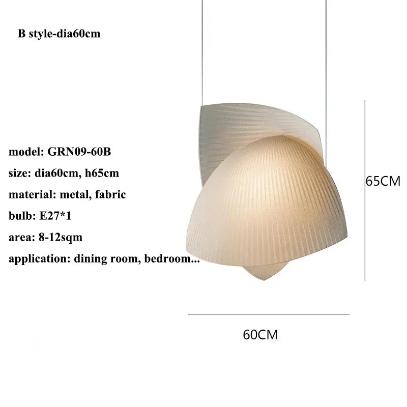 suspension en tissu nordique wabi sabi pour décoration intérieure élégante - vue 10 sur 10