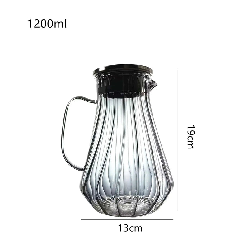 pichet verre borosilicate 12 l poignée ergonomique