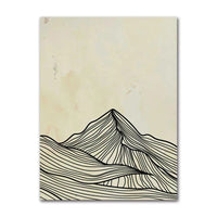 Minimalist Sun Mountain Line Abstract Wall Art, Nordic Posters Prints, Minimalist Image, Canvas Painting, Room Decoration, Set 3