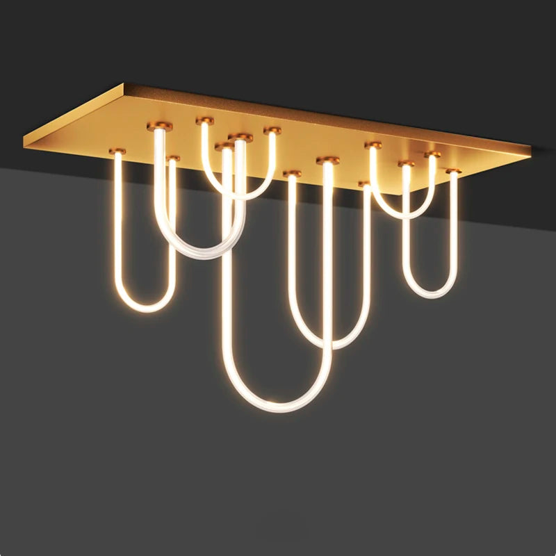 lustre led dimmable postmoderne ceinture magique 2022 nouvelle tendance - vue 7 sur 11