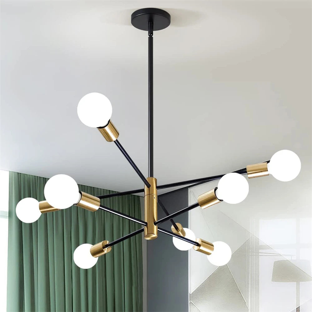 lustre de luxe moderne suspension led décoration nordique - vue 7 sur 11