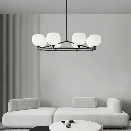 suspension moderne en laiton et verre hauteur réglable