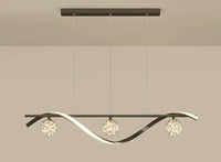 suspension led minimalistes en verre gradation luminaire domestique