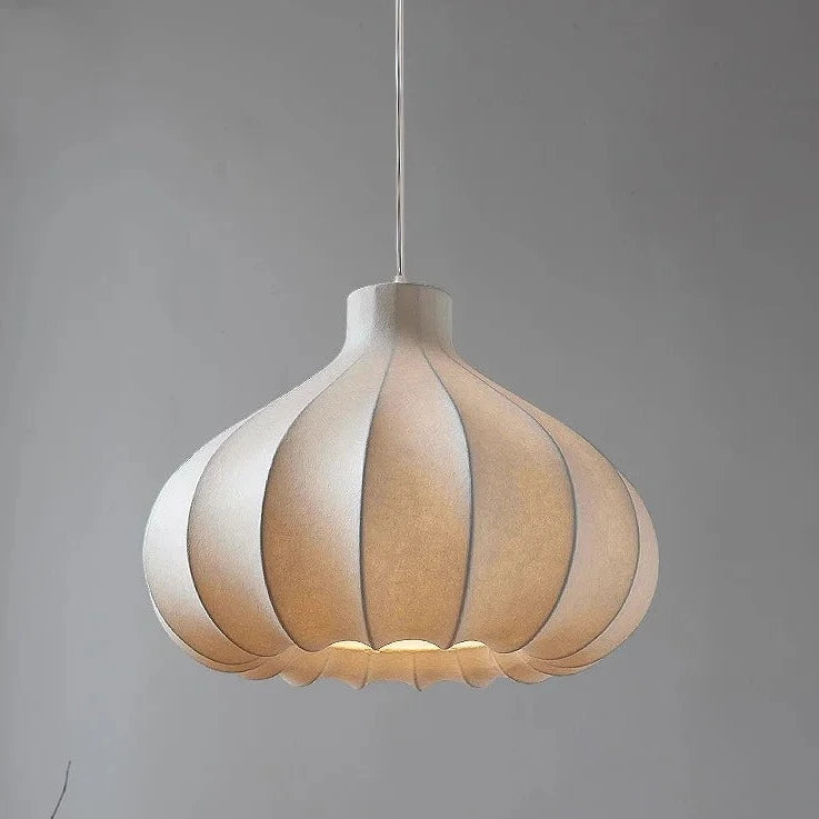 lustre nordique minimaliste wabi sabi en soie led