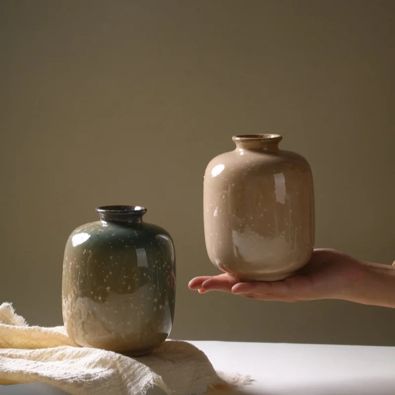 vase en céramique décoratif pour fleurs et plantes - vue 4 sur 8