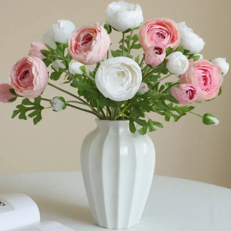 fleurs artificielles en soie pour décoration de jardin et balcon - vue 7 sur 12
