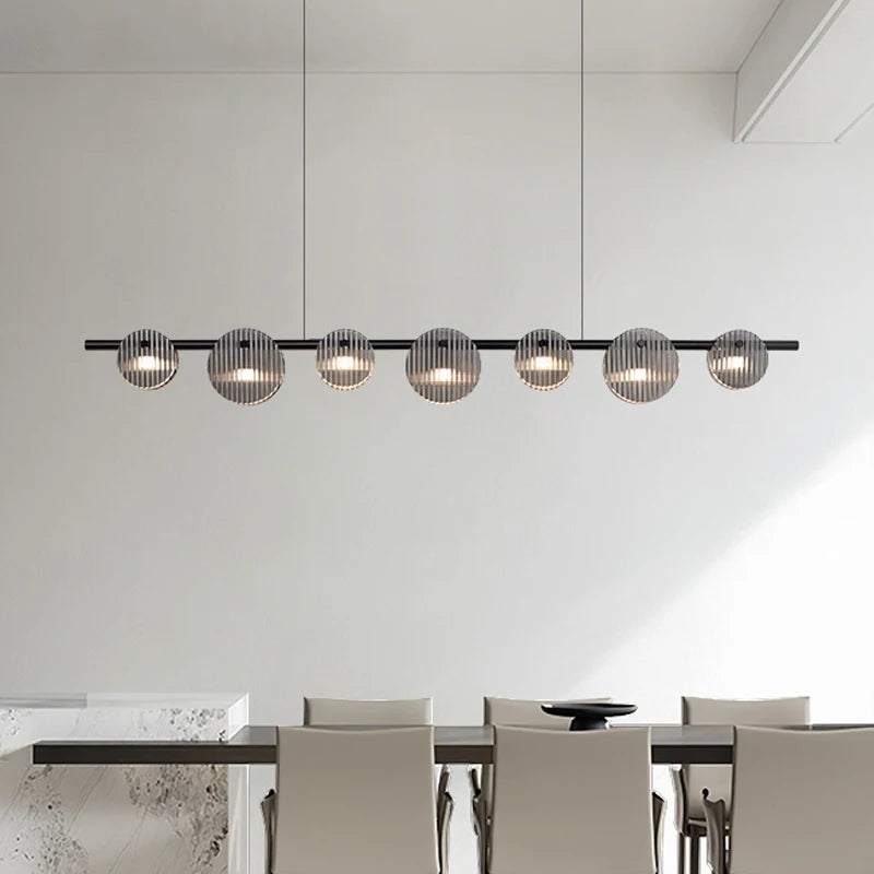 lustre à led moderne style minimaliste pour intérieur - vue 4 sur 9