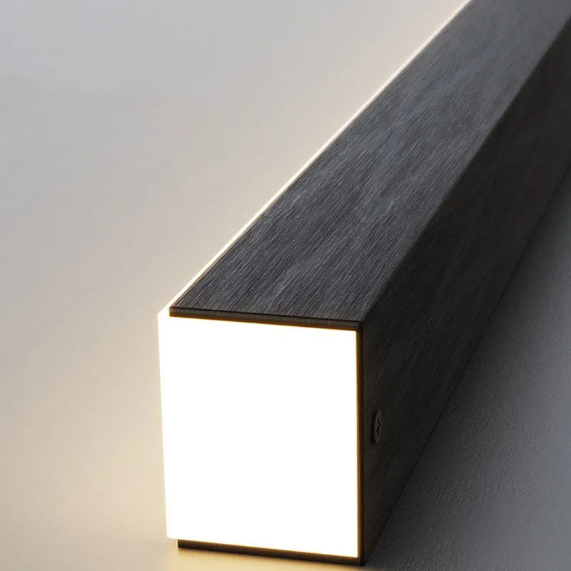 lustre nordique led long suspension réglable suspension lampe - vue 6 sur 9