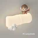 applique murale led singe panda pour enfants