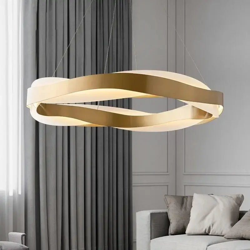 Lustre LED suspendu au design moderne - vue 5 sur 9