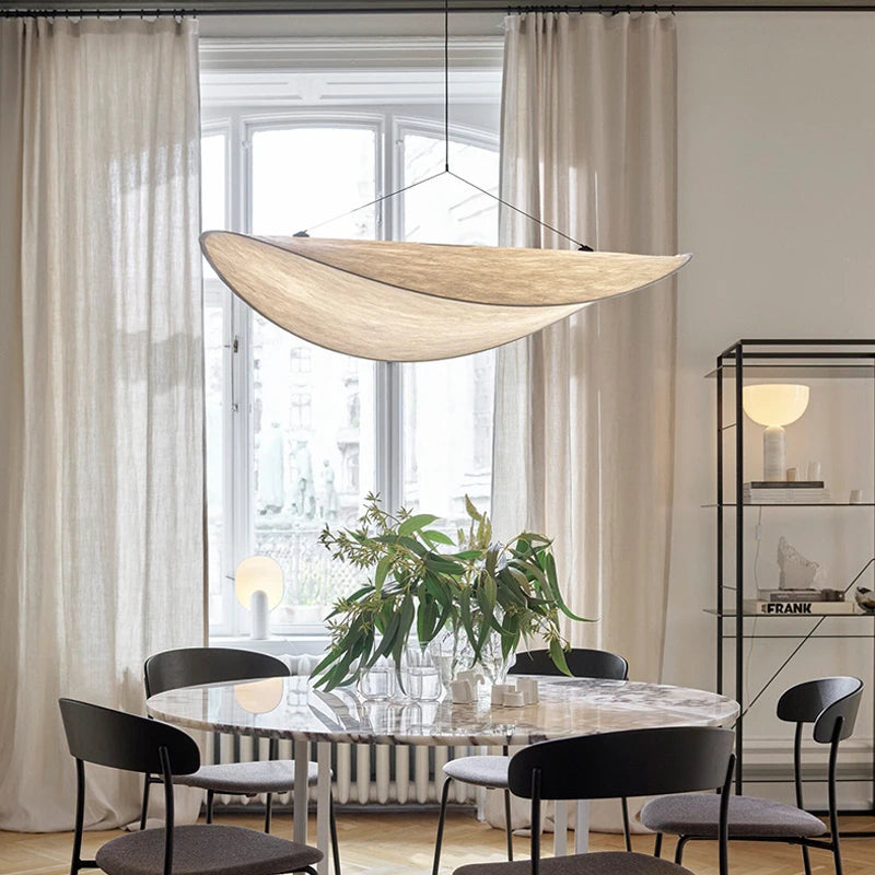 Lustre style soie LED salon salle à manger décoration de la maison chambre Loft