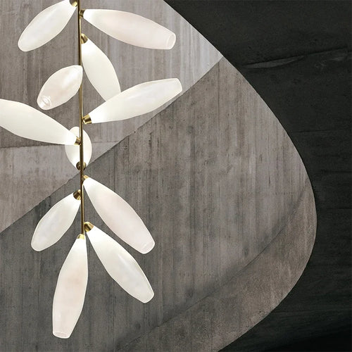 Luxury gem branch chandelier minimalist nordic glass indoor - vue 6 sur 14