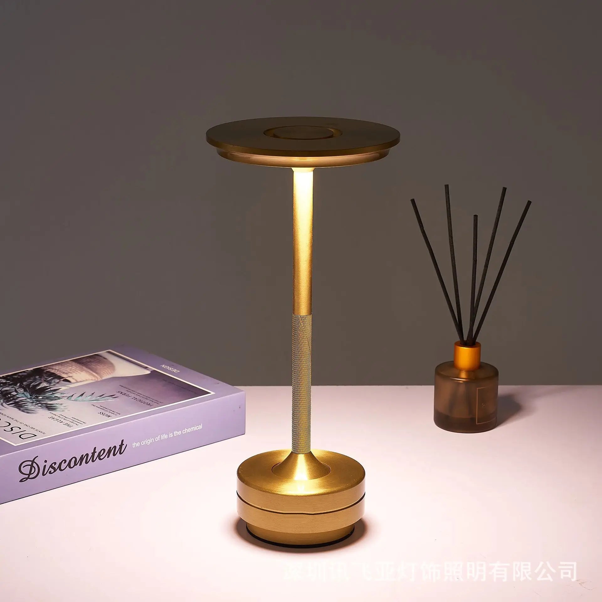 Lumière de décoration de bureau Rechargeable tactile 5V USB LED veilleuse pour café Bar Restaurant chambre étude lampes de Table de chevet - vue 3 sur 9