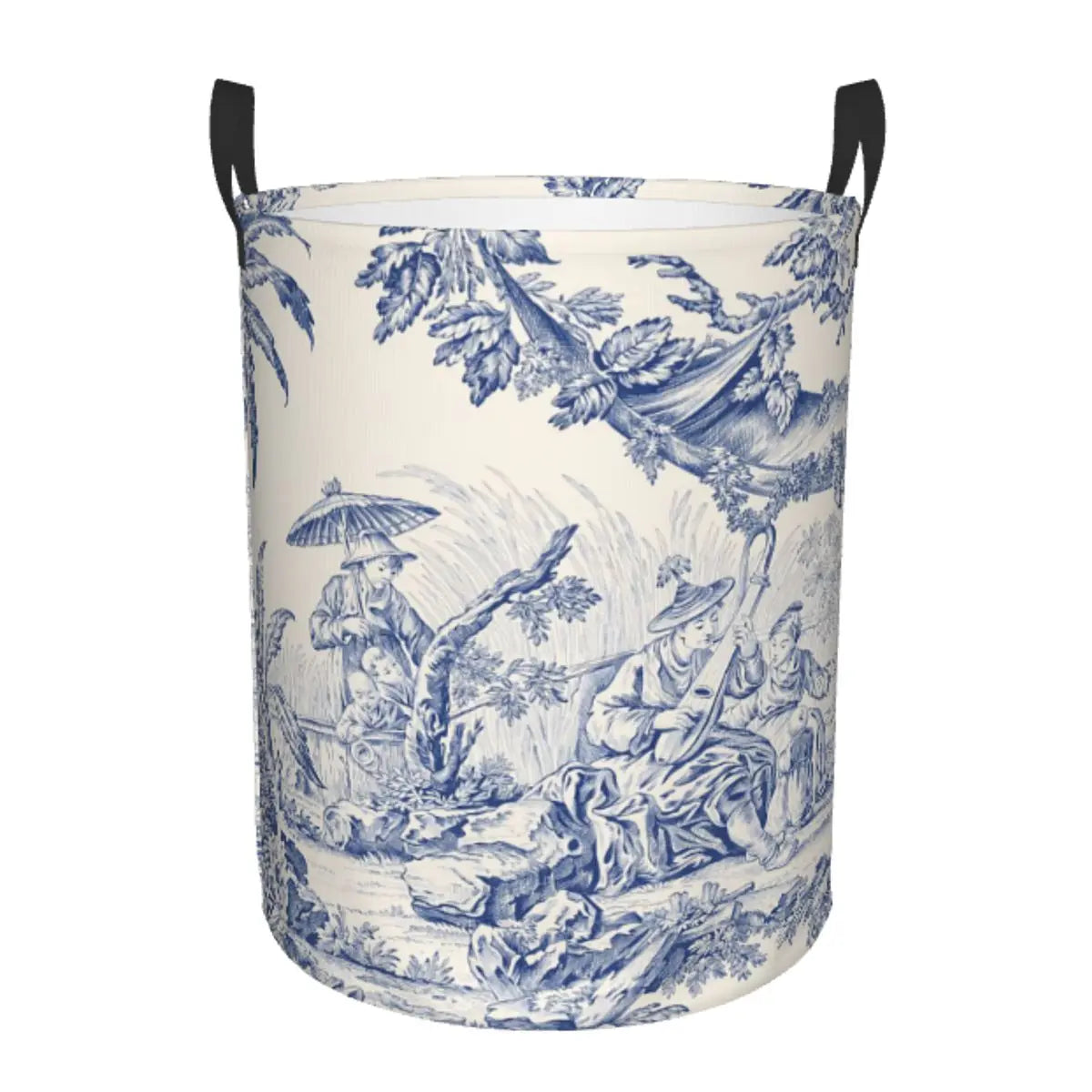 panier à linge pliable personnalisé classique en toile de jouy pour jouets - vue 14 sur 29