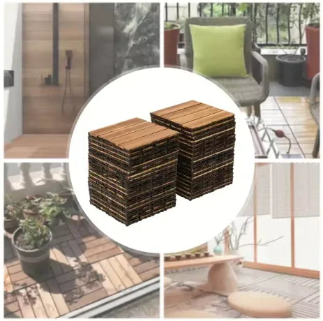 Lot 30 lames parquet bois massif clipsables 30x46 - vue 5 sur 6