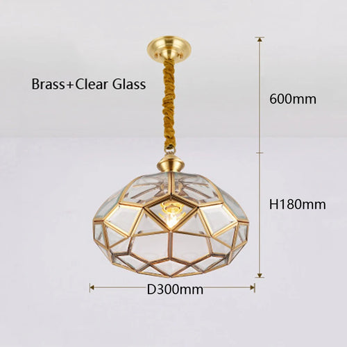 plafonnier en cuivre style américain moderne pour intérieur créatif et simple
