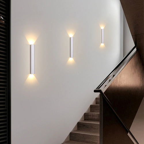 Modern nordic minimalist LED double head wall light - vue 6 sur 14