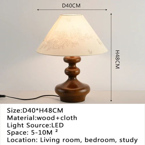 Modern desk lamp, retro creative living room, study room, villa, hotel bedroom, interior decoration, glossy LED bedside lamp - vue 16 sur 21