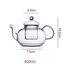 Théière verre résistant chaleur avec infuseur intégré