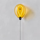 Nordic design coloured glass LED wall light for modern interiors