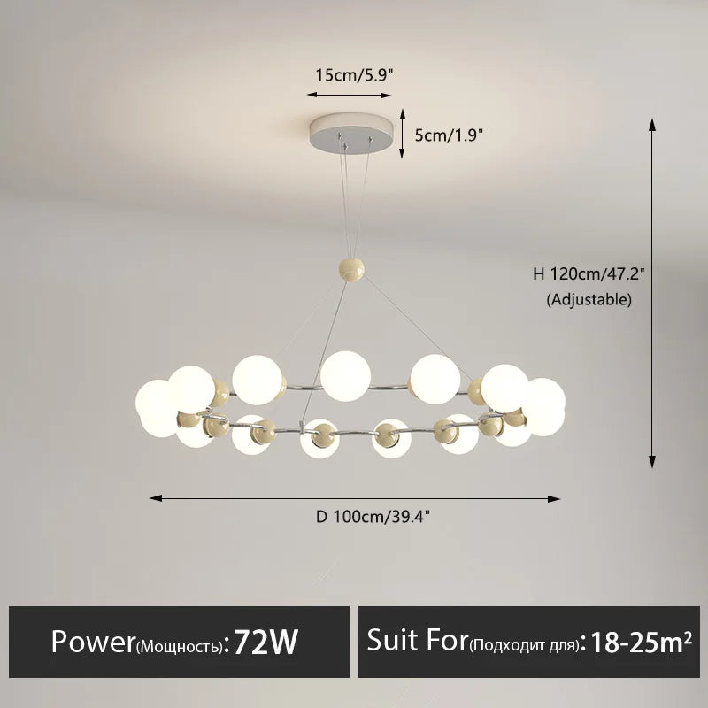 lustre suspendu éclairage décoratif moderne pour la maison