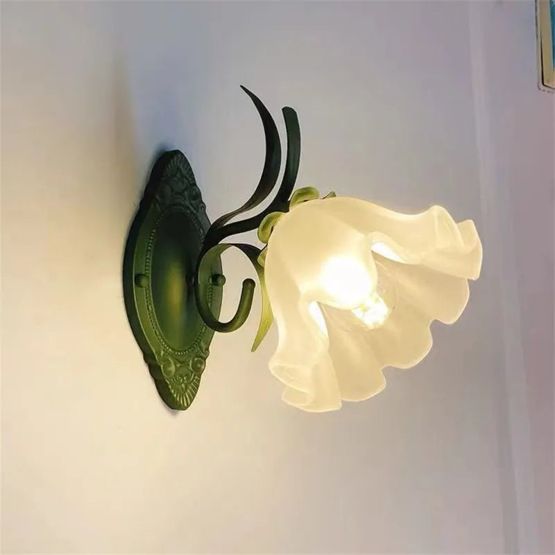 Applique murale Vintage à fleurs rurales françaises