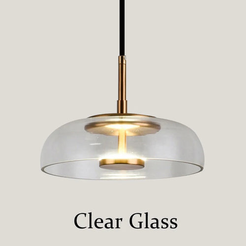 suspension en verre fumé transparent design nordique pour hôtel et café - vue 9 sur 9