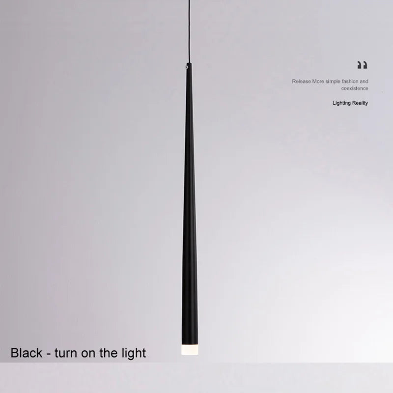Suspension Nordique moderne LED chambre tête de lit 7W Tube lumineux famille cuisine salle à manger décoration intérieure